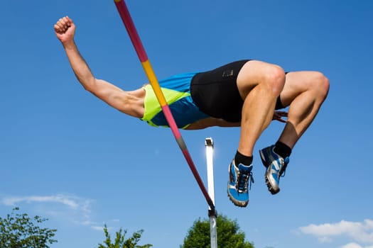 High jumpers in athletics
