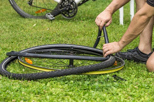 Defective bicycle tube