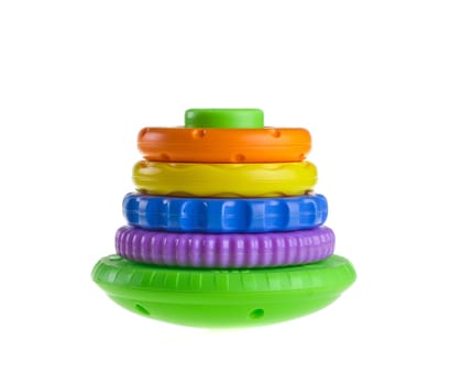 Children's toy isolated on the white background
