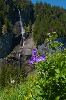 Waterfall in the Bernese Oberland