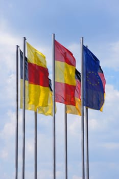 Waving flags