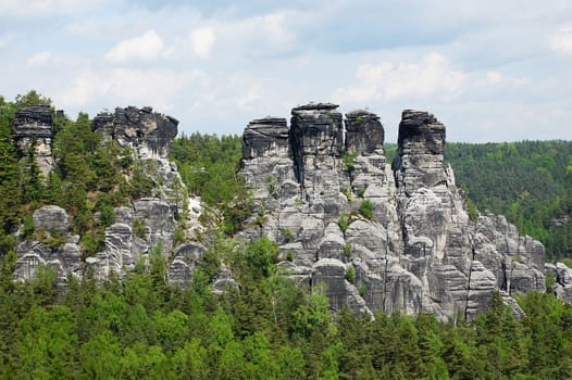Elbe Sandstone Mountains Saxon Switzerland