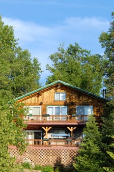 summer cottage on a lake