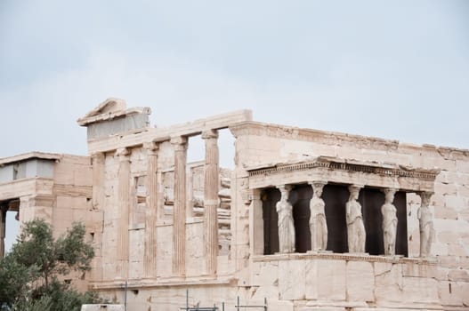 Greek Ruins in Athens greece temple with pilars