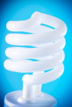 A macro of a new eco bulb in white