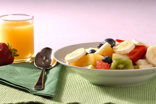 breakfast on a table