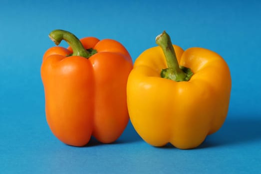 orange and yellow peppers