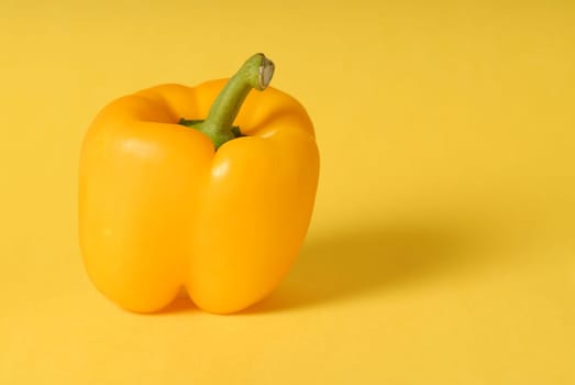 yellow pepper on background