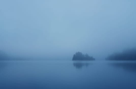 island in the morning