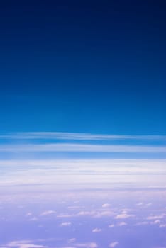 white fluffy clouds taken from a plane