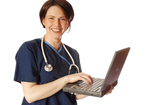 doctor with laptop