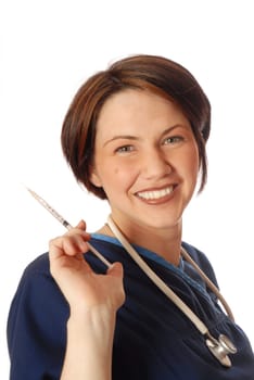 docotr holding a syringe