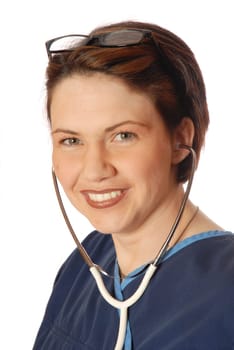 nurse with stethoscope