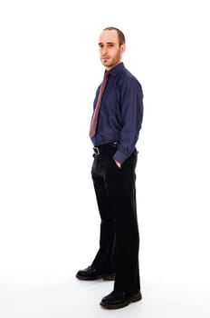 business man on a white background isolated