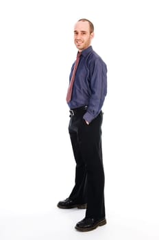 business man on a white background isolated