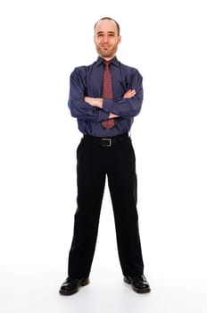 business man on a white background isolated