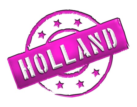 Sign and stamp named HOLLAND for your presentation, for websites and many more.