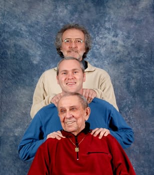 grandfather, father, and son all in one photo
