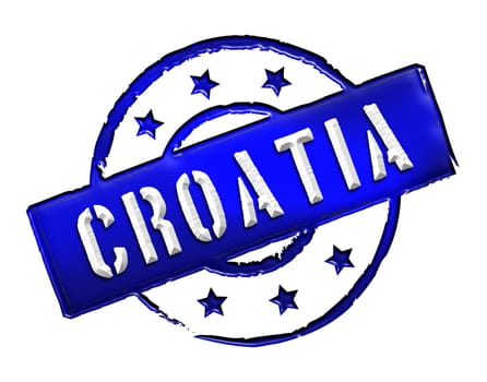 Sign and stamp named CROATIA for your presentation, for websites and many more.
