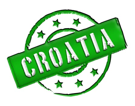 Sign and stamp named CROATIA for your presentation, for websites and many more.