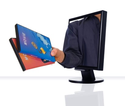 a computer flat screen monitor for the movies