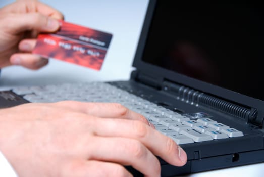 Online finance with credit card
