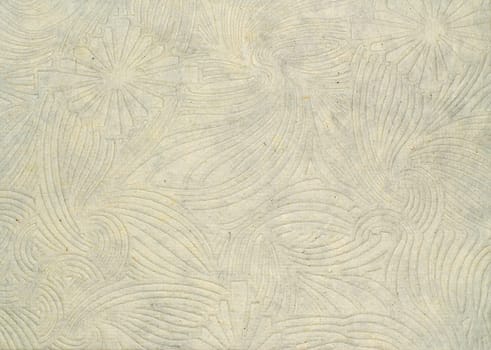 Textured paper for scrapbooking and other visual arts