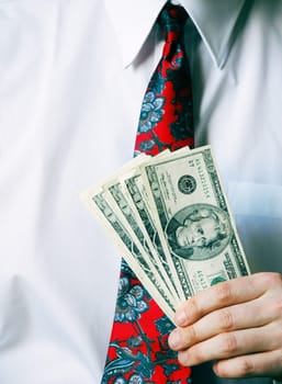 holding cash
