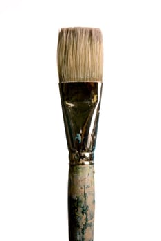 single brush on white background
