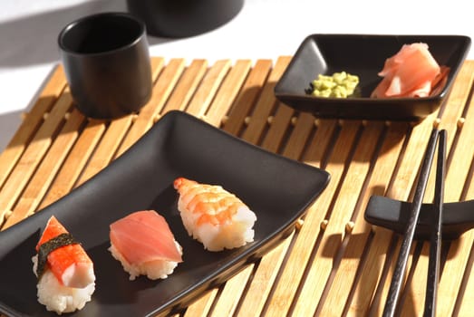 raw fish on a plate