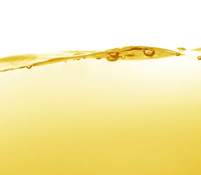 wave of pure golden beer in yellow tones