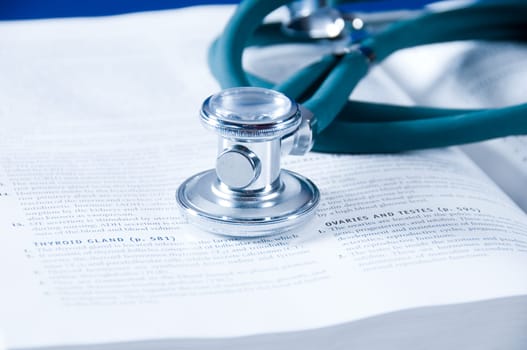 health care concept with a medical book