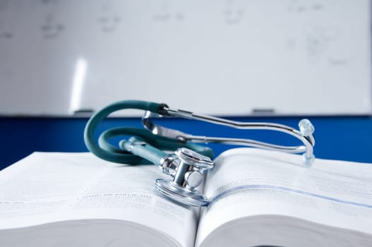 health care concept with a medical book