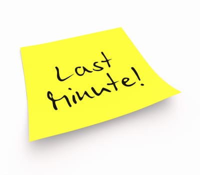 Sticky notes - last minute!