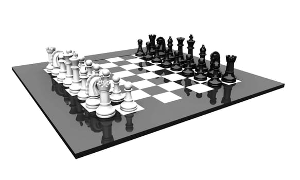 Checkerboard Glossy - White vs. Black