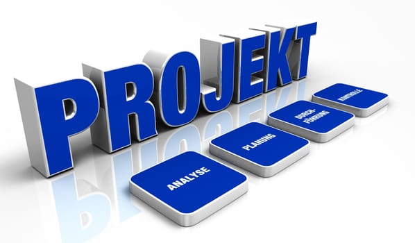 Text Concept - 3D Project Blue 3