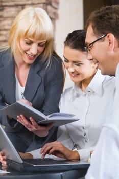 Business people are communicate each other in the office