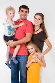Image of relatives: father, mother, sister and brother