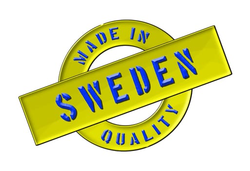 Made in Sweden - Quality seal for your website, web, presentation - Made in - Qualitätssiegel für Ihre Webseite, Webshop, Präsentation