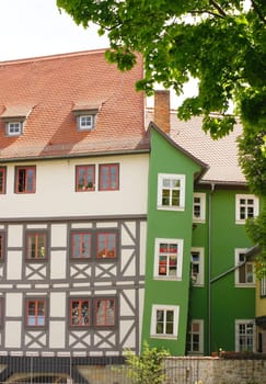 Half-timbered houses in Erfurt
