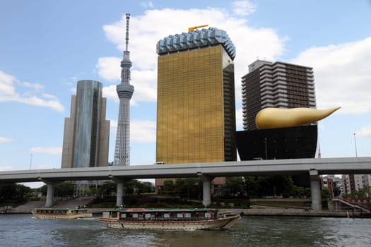 Toyko, Japan - May 12, 2012: The world&#039 s tallest free-standing broadcasting tower. The tower opened to the public on May 22 2012.