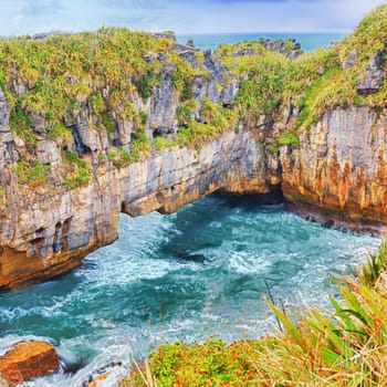Punakaki Pancake Rocks in Paparoa National Park