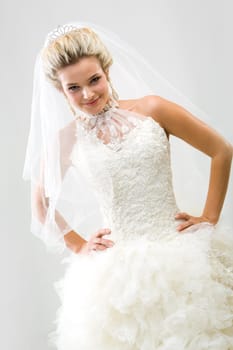 Image of attractive marriageable looking at camera passionately