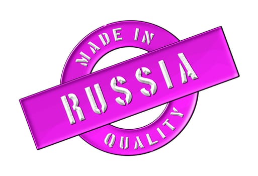 Made in Russia - Quality seal for your website, web, presentation