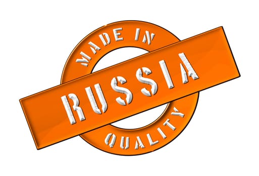 Made in Russia - Quality seal for your website, web, presentation