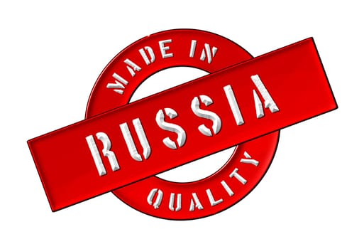 Made in Russia - Quality seal for your website, web, presentation