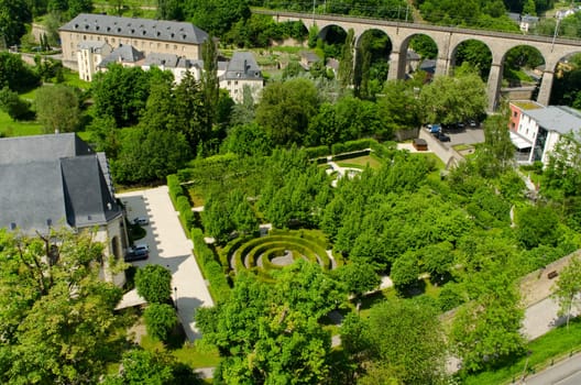Landscape with bridge in Luxembourg