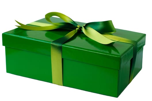 Wrapped gift in green