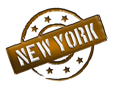 Sign and stamp for your presentation, for websites and many more named NEW YORK