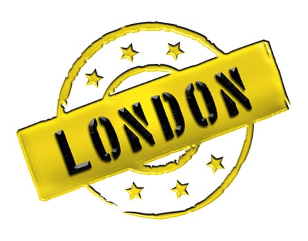Sign and stamp for your presentation, for websites and many more named LONDON
